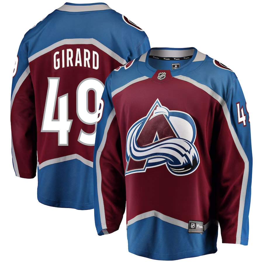 Men's Colorado Avalanche Samuel Girard #49 Burgundy Breakaway Jersey